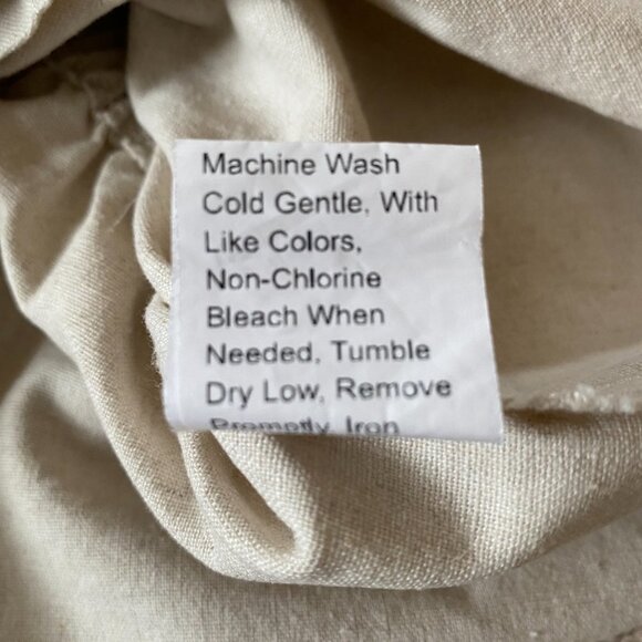 SHEIN paper bag linen blend oatmeal color pull-on elastic shorts women's size L - Picture 8 of 8